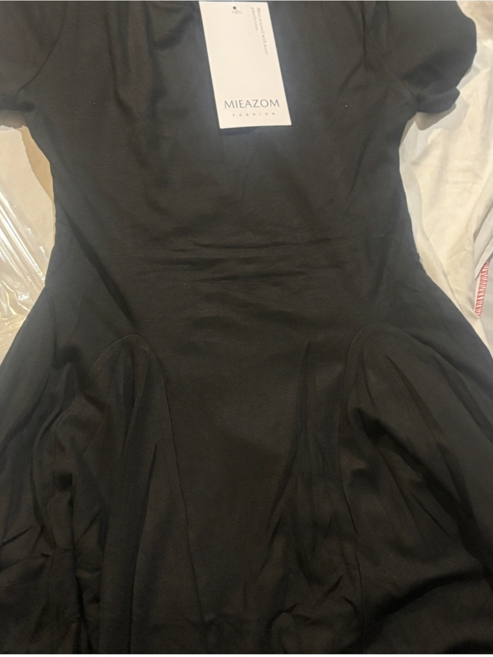 Black Women's Maxi Dress — Elegant Flared Silhouette
